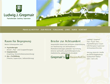 Tablet Screenshot of grepmair.de